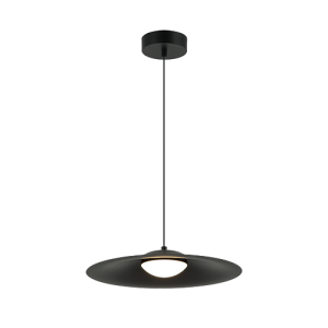 LAMPA WISZĄCA LED 22130 – 12W, 3000K, 1400 LM, MATOWA CZARNA