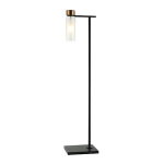 LAMPA PODŁOGOWA 22136 SAGRE – E14, 8W MAX, CZARNA / ANTYCZNY MOSIĄDZ