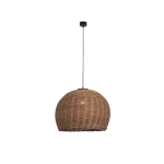 LAMPA WISZĄCA BAMBUSOWA 22172 – 1xE27, 20W MAX, CZARNY / NATURALNY BAMBUS