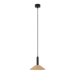 LAMPA WISZĄCA LED 22182 – 7W, 3000K, 840 LM, PIASKOWA CZERŃ / ZŁOTO