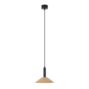 LAMPA WISZĄCA LED 22182 – 7W, 3000K, 840 LM, PIASKOWA CZERŃ / ZŁOTO