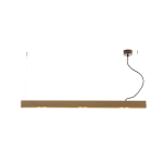 LINIOWA LAMPA WISZĄCA LED 22208 – 54W, 3000K, 7560 LM, BRĄZ / ZŁOTO