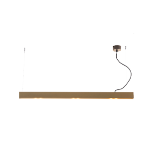 LINIOWA LAMPA WISZĄCA LED 22208 – 54W, 3000K, 7560 LM, BRĄZ / ZŁOTO