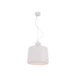 LAMPA WISZĄCA 22216 – 1xE27, 40W MAX, MATOWA BIEL