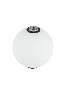 LED ELEMENT POŚREDNI 22232-B – OPALOWA KULA Ø160 MM, 10W, 3000K, CRI 80, CZARNA, PLUG & PLAY