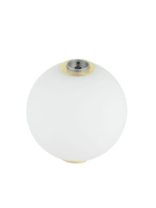 LED ELEMENT POŚREDNI 22232-G1 – OPALOWA KULA Ø160 MM, 5W, 3000K, CRI 90, ZŁOTA, PLUG & PLAY