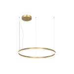 Lampa wisząca LED 22240 – 57W, 3000K, matowe złoto i akryl