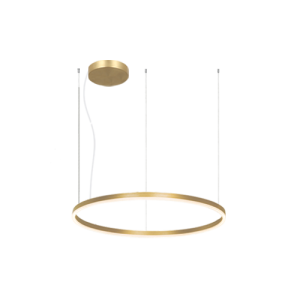 Lampa wisząca LED 22240 – 57W, 3000K, matowe złoto i akryl