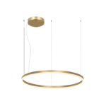 Lampa wisząca LED 22241 – 83W, 3000K, matowe złoto i akryl