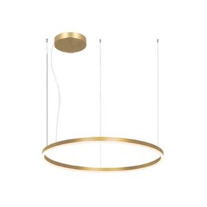 Lampa wisząca LED 22241 – 83W, 3000K, matowe złoto i akryl