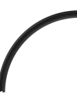 Magnetyczna zakrzywiona szyna bezramkowa 48V 22278 – łuk 90°, Ø900 mm, do montażu wpuszczanego