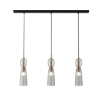 Lampa wisząca 23009 – elegancka kompozycja metalu i dekoracyjnego szkła