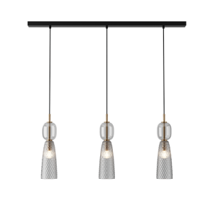 Lampa wisząca 23009 – elegancka kompozycja metalu i dekoracyjnego szkła