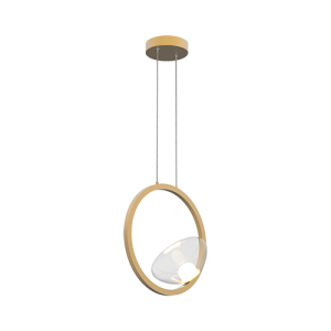 Lampa wisząca LED 23028 – subtelna elegancja w złotym wykończeniu