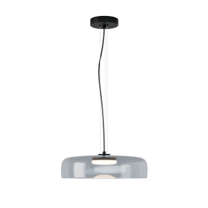 Lampa wisząca LED 23053 15W 3000K – czarny metal i matowe szkło