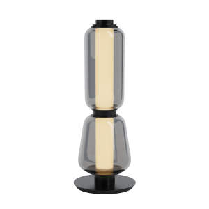 Lampa stołowa LED 23061 7W 3000K – czarny matowy metal i przyciemniane szkło