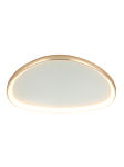 Lampa sufitowa LED 23088 32W 3000K – złoty mat, aluminium i akryl, ściemnialna Triac