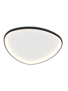 Lampa sufitowa LED 23090 39W 3000K – czarny mat, aluminium i akryl, ściemnialna Triac