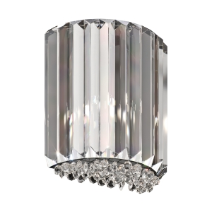 Kinkiet Prince W0360-01A-B5AC – chrom z kryształowymi detalami
