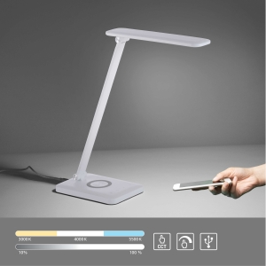 Lampa stołowa Florentina 14415-16 – biała LED z regulacją światła