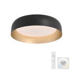 Lampa sufitowa OSKO 14215-18 – czarna ze złotym akcentem LED