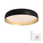Lampa sufitowa OSKO 14216-18 – czarna ze złotym akcentem LED