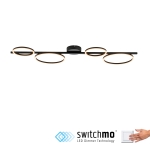 Lampa sufitowa MINI RITUS 14211-18 – czarna LED
