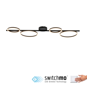Lampa sufitowa MINI RITUS 14211-18 – czarna LED