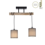 Lampa sufitowa GREEN TRIBU 15782-29 – drewno / beżowy