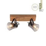Lampa sufitowa GREEN LANGSTRÖM 11448-79 – czarny / drewno