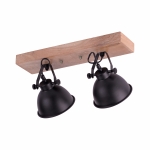 Lampa sufitowa SAMIA 11982-18 – czarny / drewno