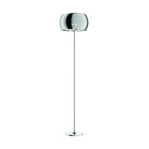 Lampa podłogowa CRYSTAL F0076-04A-F4FZ – srebrna / transparentna