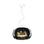 Lampa wisząca CRYSTAL P0076-06X-F4FZ – chrom / transparentna