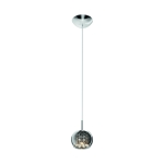 Lampa wisząca CRYSTAL P0076-01A-F4FZ – chrom / transparentna