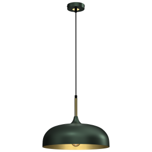 Lampa wisząca LINCOLN GREEN/GOLD 1xE27 35cm I MLP8032