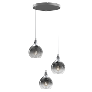 Lampa wisząca MONTE SILVER 3xE27 I MLP8323