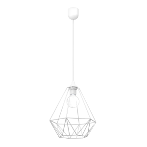 Lampa wisząca BASKET Biały 1xE27 I MLP7212