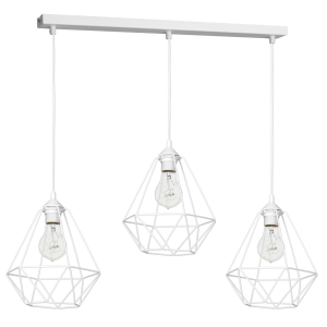 Lampa wisząca BASKET Biały 3xE27 I MLP7213