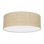 Lampa sufitowa Marshall 3xE27 Ø50cm Biały/Rattan I MLP7488