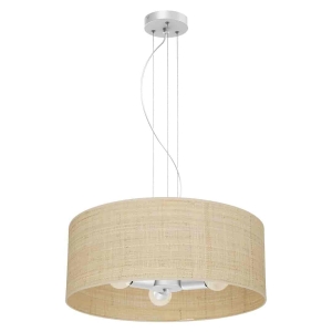 Lampa wisząca Marshall Biały/Rattan 3xE27 I MLP7490