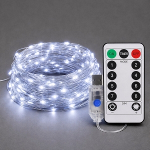 Kurtyna Okienna Girlanda Mery 300 LED USB Zimna 9000K I EKG2681