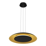 Lampa wisząca Piattino Czarny Złoty 30W LED 3000K-4000k-6000K I ML1815