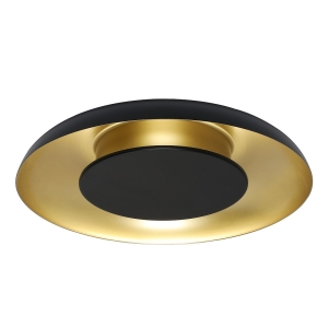 Lampa sufitowa Piattino Czarny Złoty 30W LED 3000K-4000k-6000K I ML1812