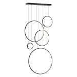 Lampa wisząca Saturno Black 100W LED mezzanine I  ML2324