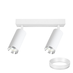 Oprawa Mica Spot Biały + Chrom 2xGU10 I ML2097