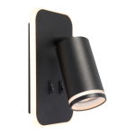 Oprawa Pipe Ring Kinkiet Czarny 1xGU10 + LED 6W I ML2081