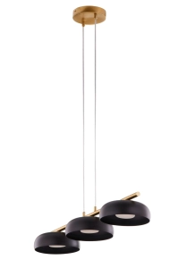 Lampa wisząca OLAF 3 złoty szczotkowany_czarny 41689