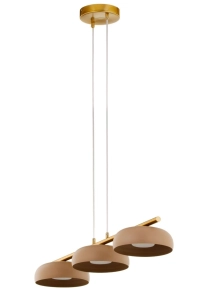 Lampa wisząca OLAF 3 złoty szczotkowany_ciepły beż 41685