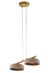 Lampa wisząca OLAF 2 złoty szczotkowany_ciepły beż 41686