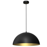 Lampa wisząca BETA BLACK/GOLD 1xE27 45cm I  MLP7973